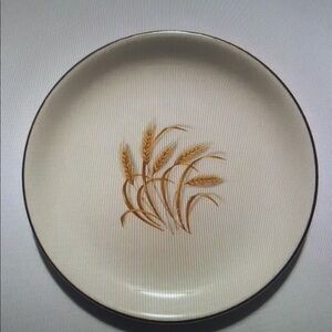 Elegant Wheat Design Dinner Plate